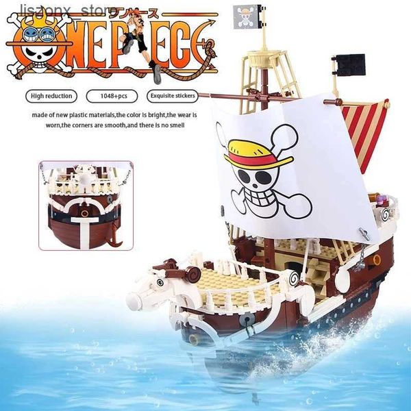 Blocks 2022 New Anime One Piece Going Merry Thousand Sunny Model Building Blocks Bricks Kit Luffy Zoro Sanji Figures Set Kid Toys Gift L2409