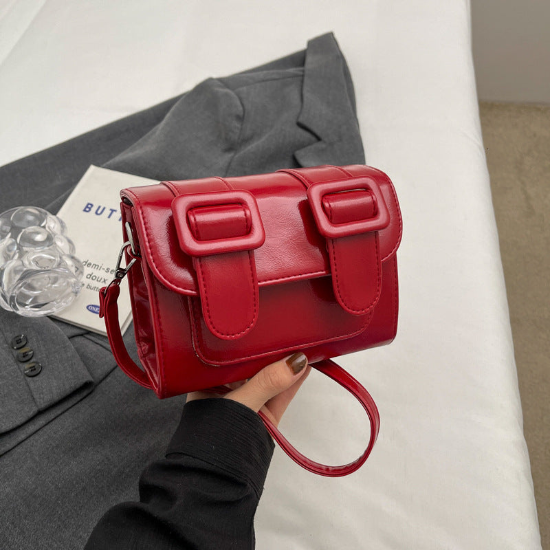 Top Quality Brand High Quality New Style French Style Unique Trendy Belt Women&#039;s Bag New Single Shoulder Crossbody Small Square Bag New Free De