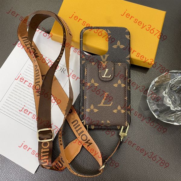 Designer Phone Case for iPhone 16 14 pro max 15 13 11 12 XS 8 Fashion Brand Leather Original Monogram Flip Up and Down Card Holder Wallet Ha