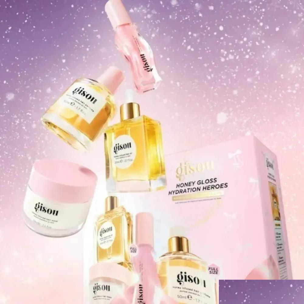 Shampoo Conditioner Est Gisou Makeup Set Collection Honey Infused Hairoil Llip Gloss Face Care Cosmetic Kit With Gift Box For Women Ota5C