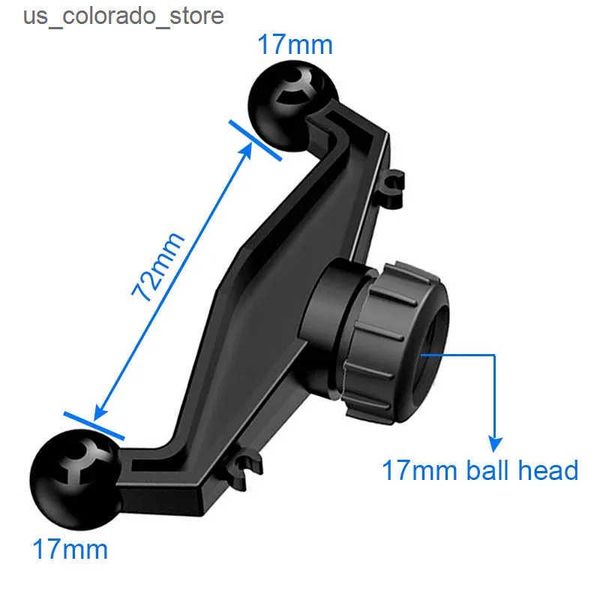 Cell Phone Mounts Holders Universal 17mm Ball Head Car Holder Adapter Holder Accessory to Connect 2 Mobile Phones L240910