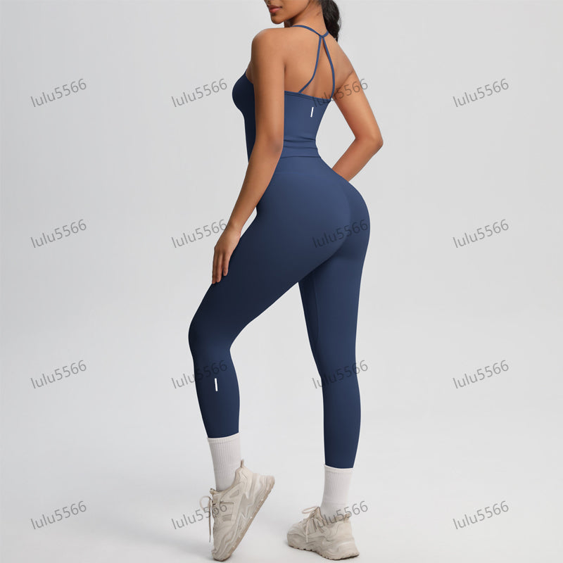 Yoga sports bra tank top gym clothing women lingerie and high waist running shorts leggings pants workout set yoga set dyfne impact shorts suit Trai