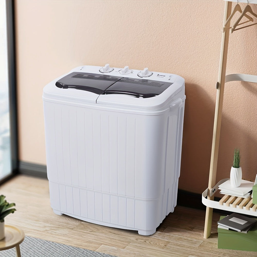 TEMU Portable Washing Machine, Washer Machine & Combo, Built- Drain, Tub Washer With For Laundry Room, Apartments, Dorms, Rv's (grey)