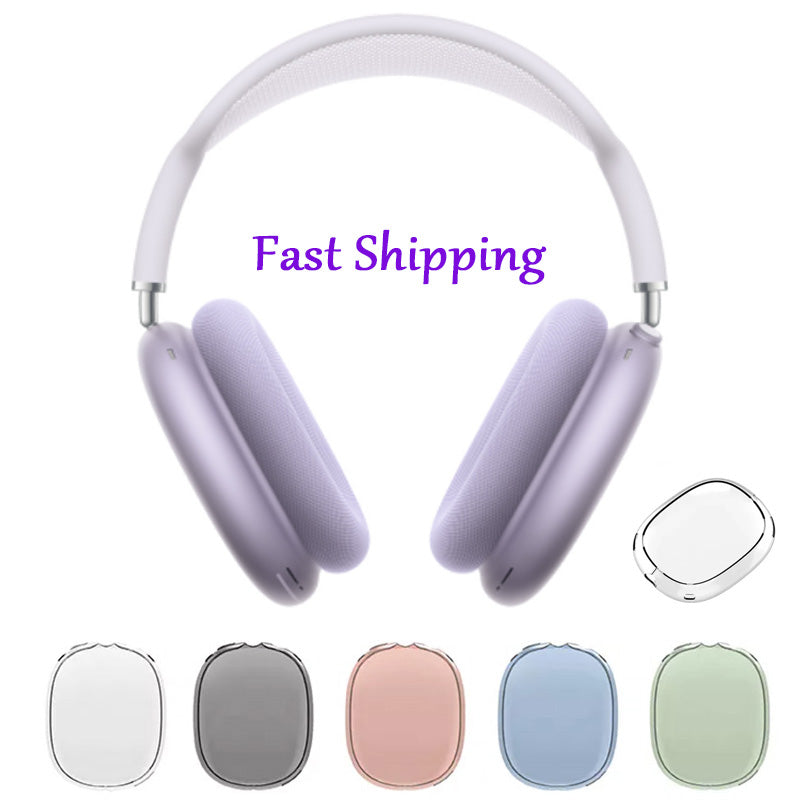 For Apple Airpods Max bluetooth earbuds Headphone Earphone Accessories Transparent TPU Silicone Waterproof Protective cases Air Pods Maxs Pro Headse