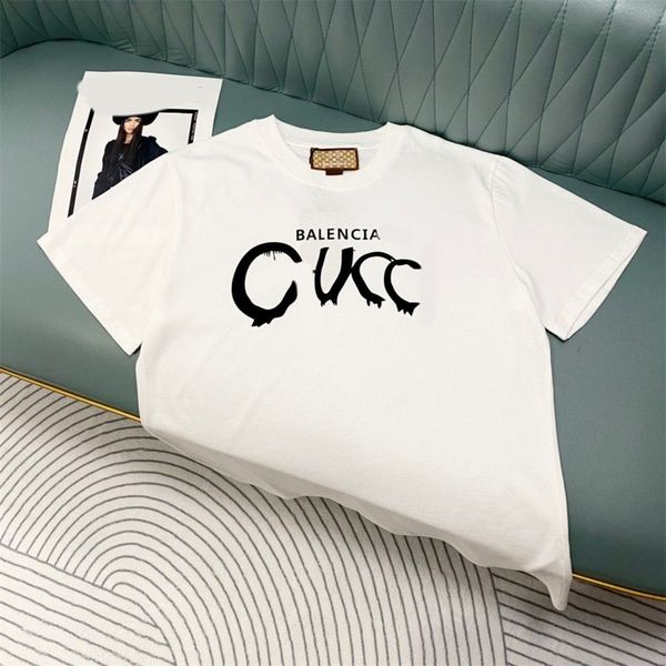 white t shirts for men Luxury Mens Designer T Shirt Black Red Letter printed heat press machine for t shirts Short Sleeve Fashion Brand Desi