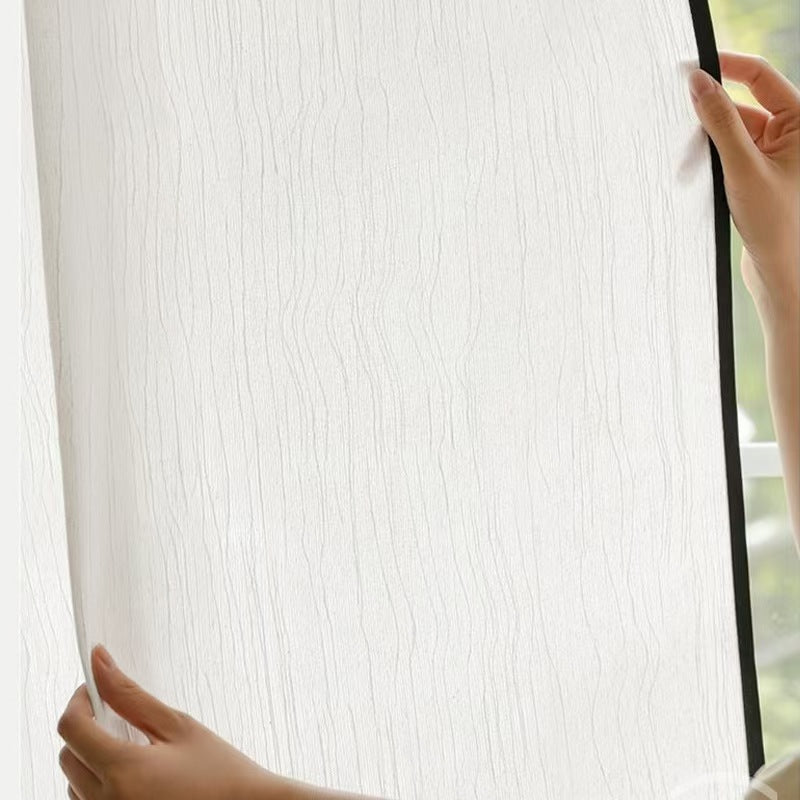 A781 new medieval style Fufeng yarn linen curtains are light-transmitting but not transparent to people in the living room, balcony, bedroom and who