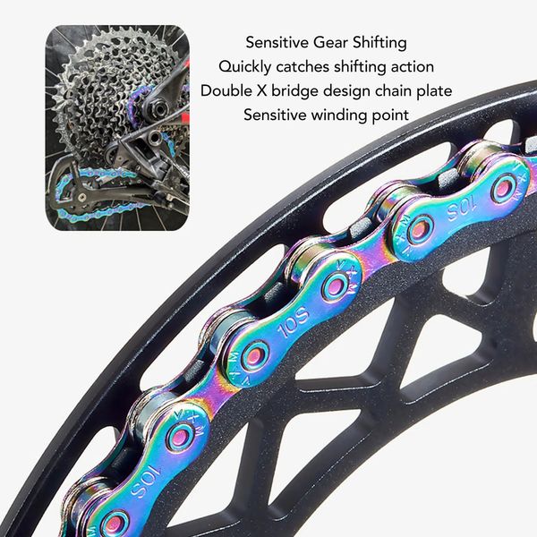 Bike Chain Rust Proof Sensitive Colorful Electroplating 6 7 8 Speed for Road Mountain Bikes 241024