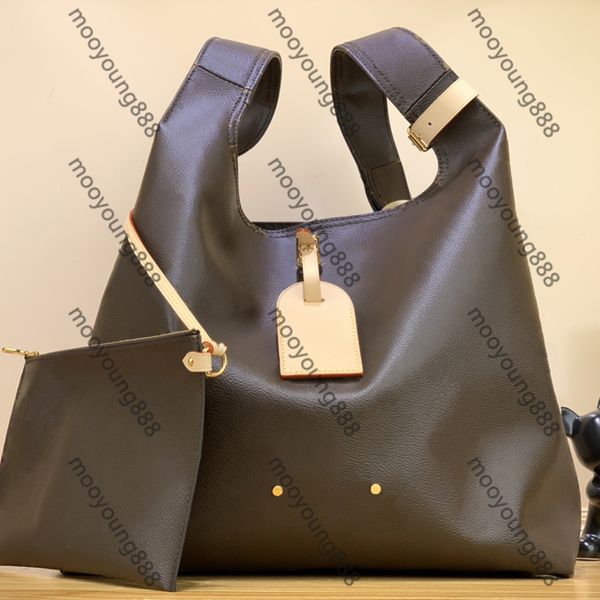 12A Mirror Quality Designers Atlantis GM Tote Bags 34cm Womens Large Shopping Bag Brown Coated Canvas Basket Purse Luxurys Reverse Handbags