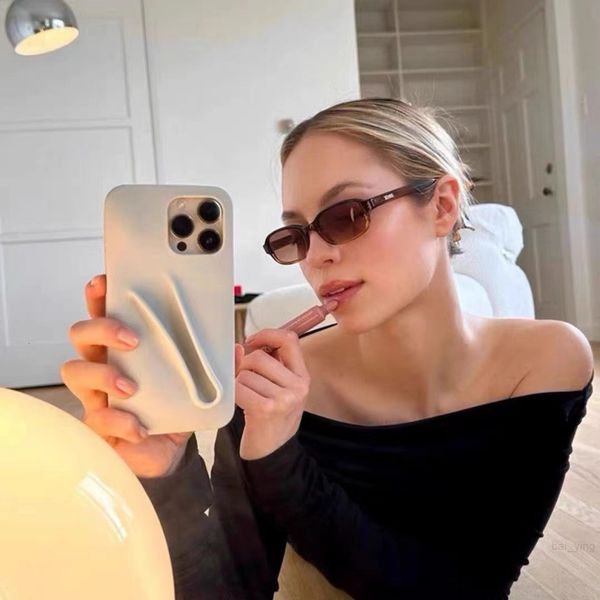 Case Phone Mini Malist Solid Color Rhode Soft Silicone Case For Iphone 15 14 Pius 11 13 12 Pro Max Can Be Installed With Lipstick Back Cover