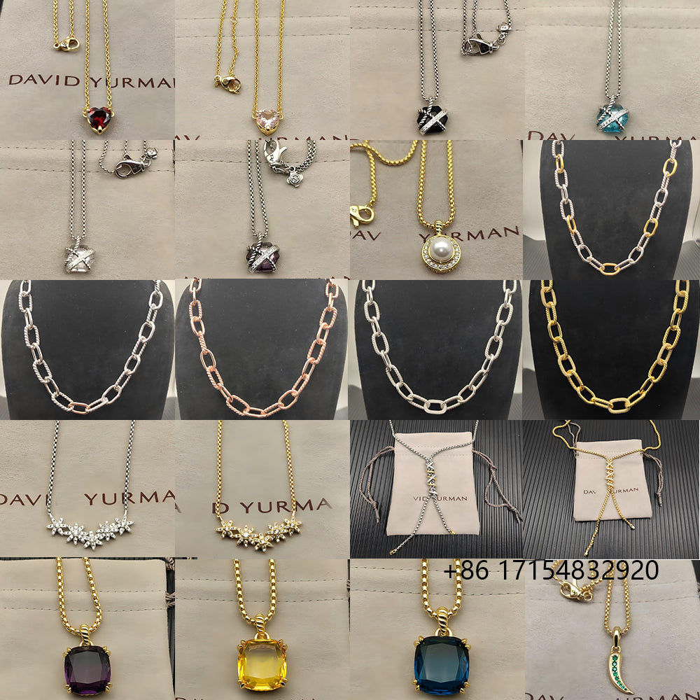 2025 New Sterling Silver DY Classic Love Star Pearl Pendant Necklace Temperament Exquisite and Elegant Jewelry Suitable for Any Occasion Both Men an