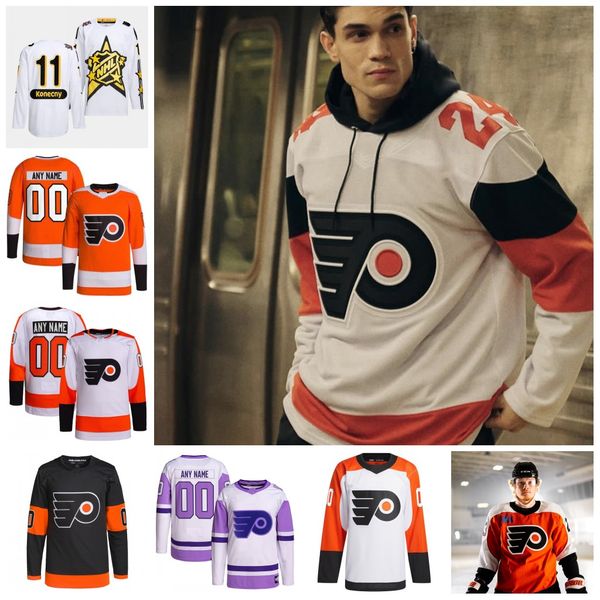 11 Travis Konecny 2024 All-star flyers Hockey Jerseys Sean Couturier GRITTY Carter Hart Bobby Brink Joel Farabee Travis Sanheim Owen Tippett