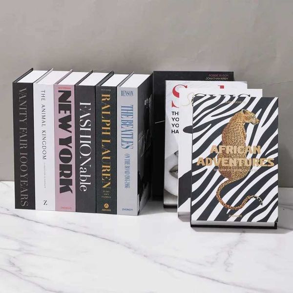 Ins Fake Books for Decoration Coffee Table Book Club Hotel Simulation Prop Book Storage Box Luxury Decorative Book Home DecorXJ2408