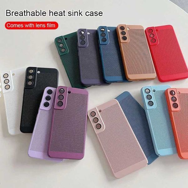 Hot Sale Breathable cooling box suitable for Galaxy S24 UITra S23 S22 S21 Plus PC hard back cover T241209