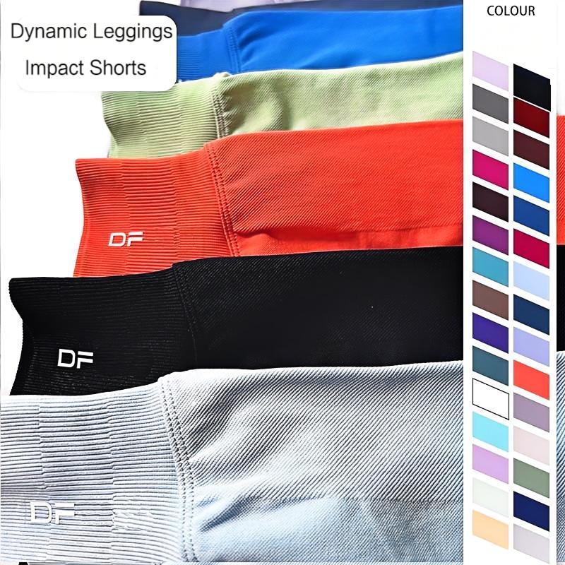 Impact Shorts Low ribbed band Yoga Shorts Scrunch Bum Seam Workout Gym Shorts High Stretch And Durable Fabric For Outdoor Running Sports Biker Short