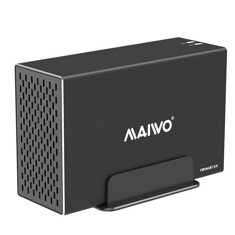 MAIWO 3.5'' HDD SATA RAID Storage Enclosure 5Gbps-10Gbps Dual Bay Hard Drive Docking Station to USB3.1 Type-C Gen2 with