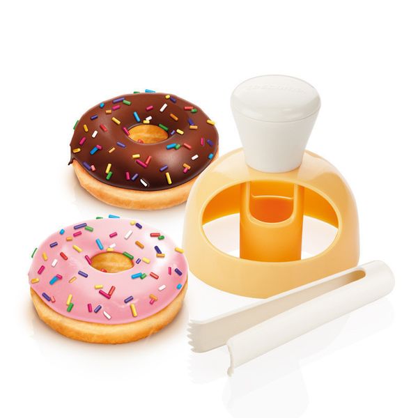 Mold American Large Doughnut With Dipping Tongs Baking Utensils Embodying Cookie Plastic Hollow Bread Molds s