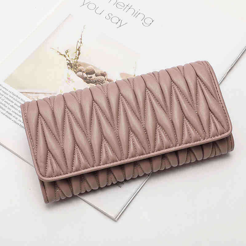 Designer bag Luxury bag Small C Style MIU Clutch Genuine Leather Card Holder Solid Color Women&#039;s Long Wallet