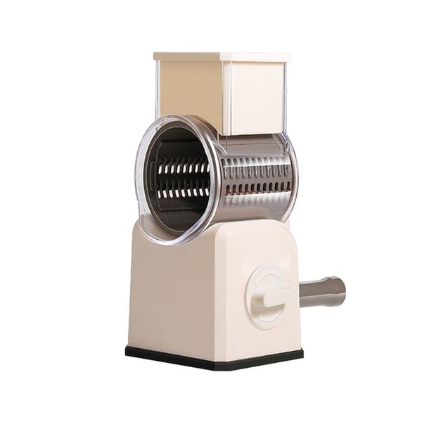 Rotary Cheese Grater Shredder Multifunction Kitchen Speed Slicer Vegetable Shooter Potato Hashbrown Grinder for Nut Carrot Radish Cucumber