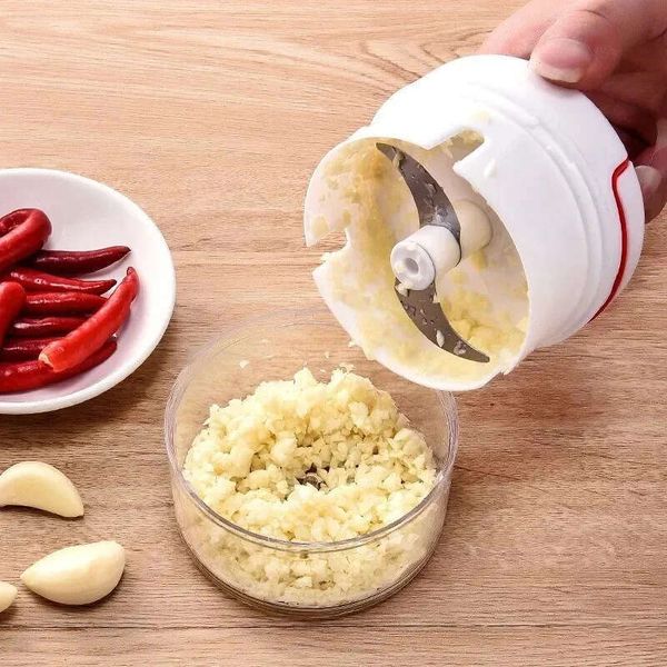 2024 Manual Mini Food Chopper Hand Pull Blender Vegetable Mincer Crusher Grinder Tools Portable Garlic Press Kitchen Gadgets For