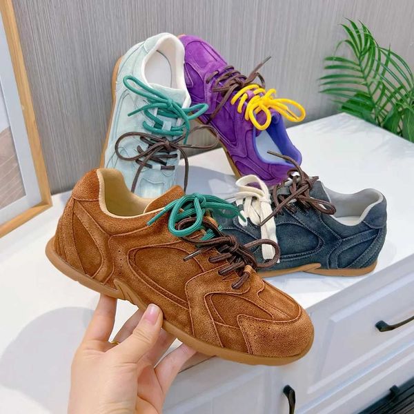 Casual Shoes Autumn womens leather casual sports shoes girls flat shoes comfortable lace sports shoes J250118