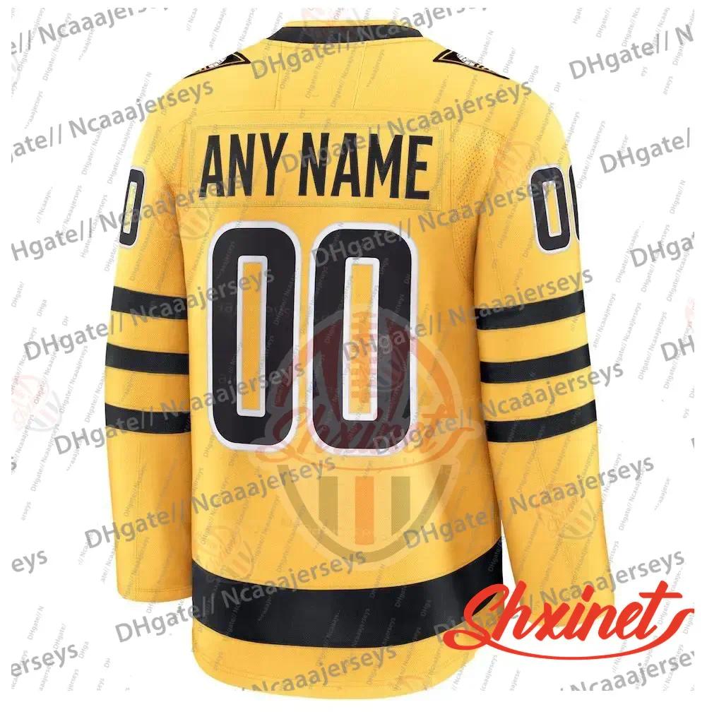 Pittsburgh 87 Sidney Crosby Jersey Evgeni Malkin Wear Gold Alternate hockey jerseys Breakaway Kris Letang Erik Karlsson Rust