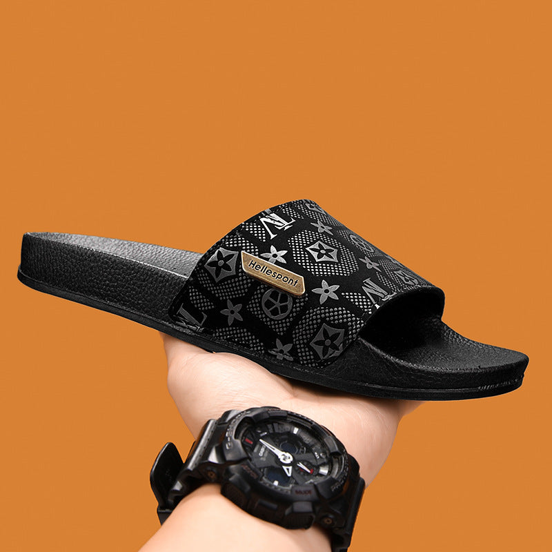 Designer Slippers 2025 New Men&#039;s large one-piece flip-flops Outdoor flip-flops Couple casual outerwear Cross-border Hot Beach shoes Free shippi