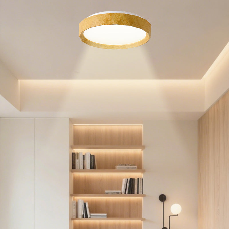 12 inches Sleek Modern Flush Mount Ceiling Light - Brightness & Color Temperature Adjustment for Bedrooms