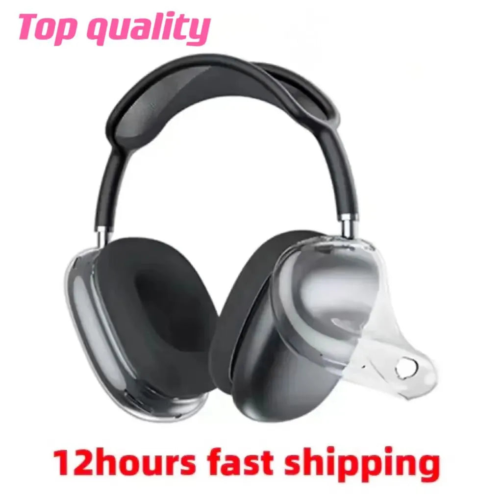 For Airpods Max Bluetooth Earbuds ANC Noise Canceling Headphone Accessories Transparent TPU Waterproof Protective Case AirPod Maxs Headphones Headse