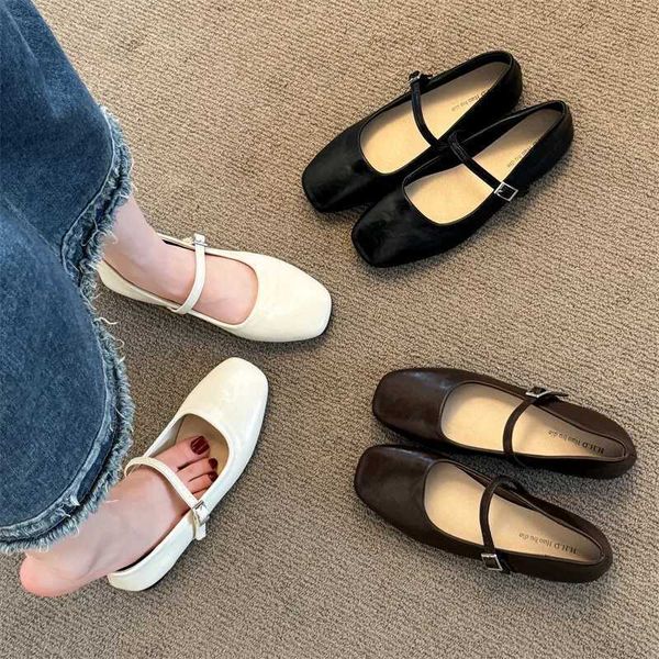 Shoes Woman 2024 Female Footwear Shallow Mouth Modis New Dress Comfortable Summer Cute Flat Mary Janes Shoes Woman 2024 Female FLX241014