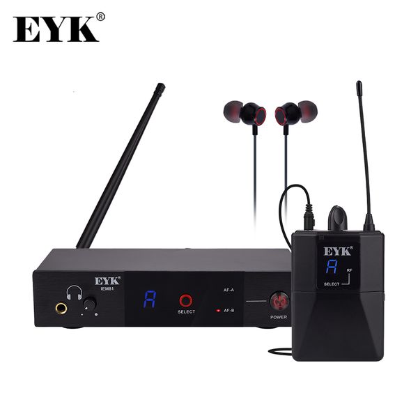 Other Electronics EYK IEM81 UHF Wireless In Ear Monitor System Single Channel 16 Frequencies Selecable Perfect for Singer Stage Performance