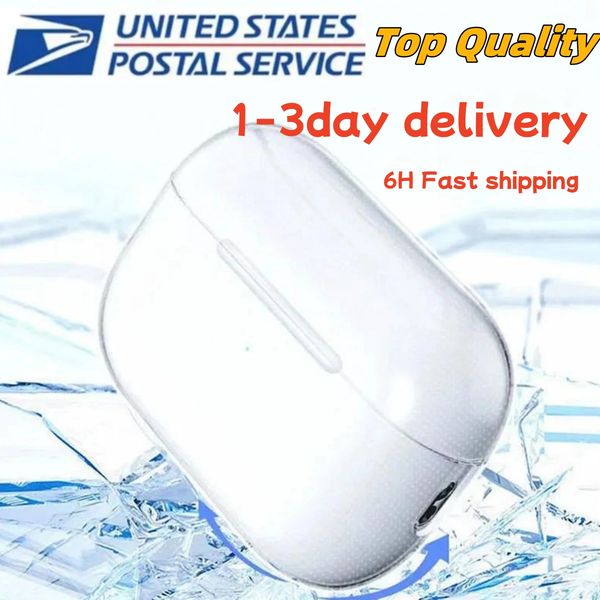 For Airpods pro 2 USB-c air pods 4 Earphones airpod Bluetooth Headphone Accessories Solid Silicone Cute Protective Cover Wireless Charging B