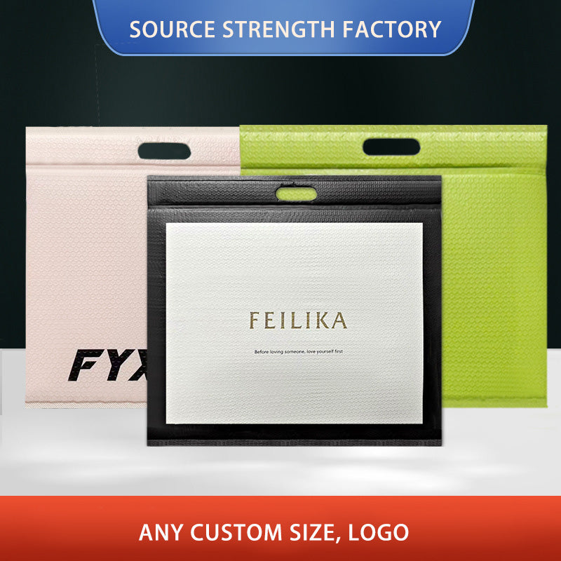 Portable Thickened Anti-Shock Bubble Bags with Water Resistance for Clothes Delivery - Multi-Color Carry Bags