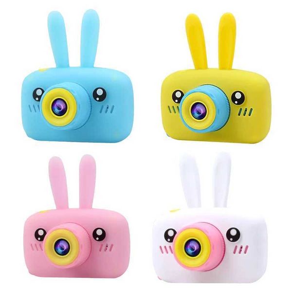 Cartoon Rabbit Camera Toys for Kids 2 Inch HD Screen Educational Toys Portable Video Digital Camera SLR Camera For Children GiftM240803