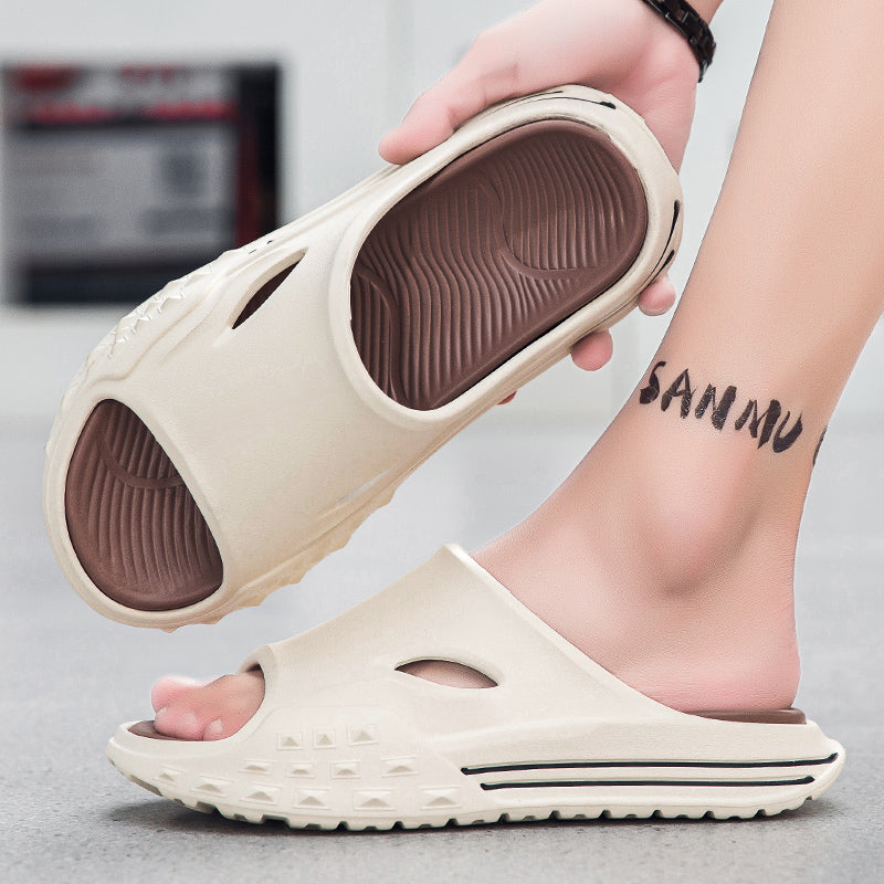 2024 Men Slippers Indoor Outdoor Sandals Beach Soft Sole Slides Design Mens Casual Shoes Mens Flip-flops Home Slippers Sandals