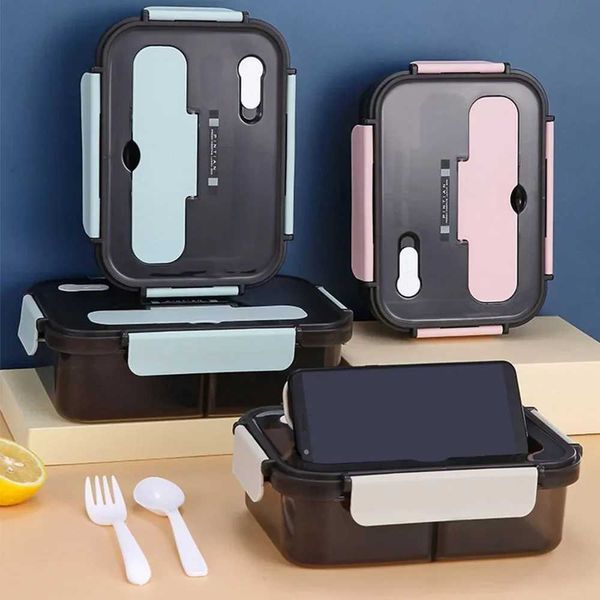 Lunch Box Kitchen Work Student Outdoor Activities Travel Microwave Heating Food Container Plastic Bento Box Storage Snacks BoxesXJ240829