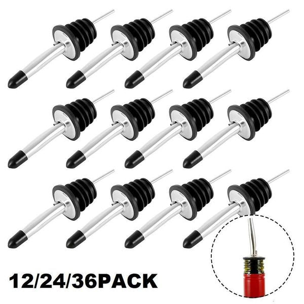 Stainless Steel Conical Liquor W Wine Spout Pourer Stopper For Bottle Bar Accessories