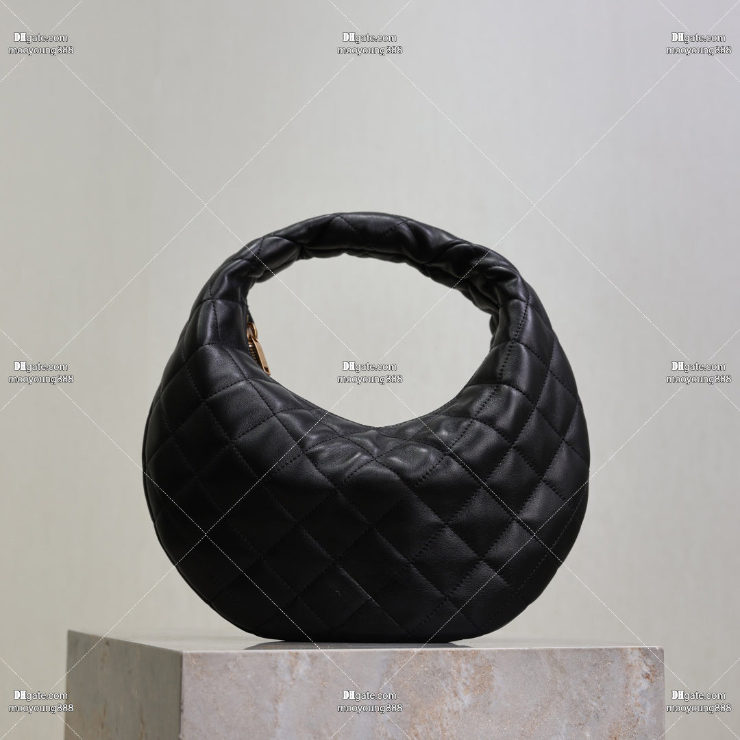 12A Upgrade Mirror Quality Designer Icare Baby Bags for Women Nappa Sheepskin Leather Shoulder Bag Black Quilted Cltuch Bags Luxury Handbags