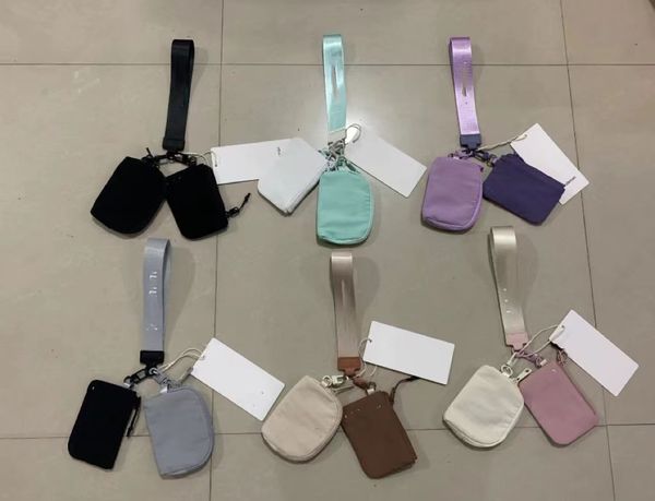 brand Designer Wallet Clutch Bag Luxury Nylon Sports yoga Outdoor women men wrist bag storage coin key bags card holders 979