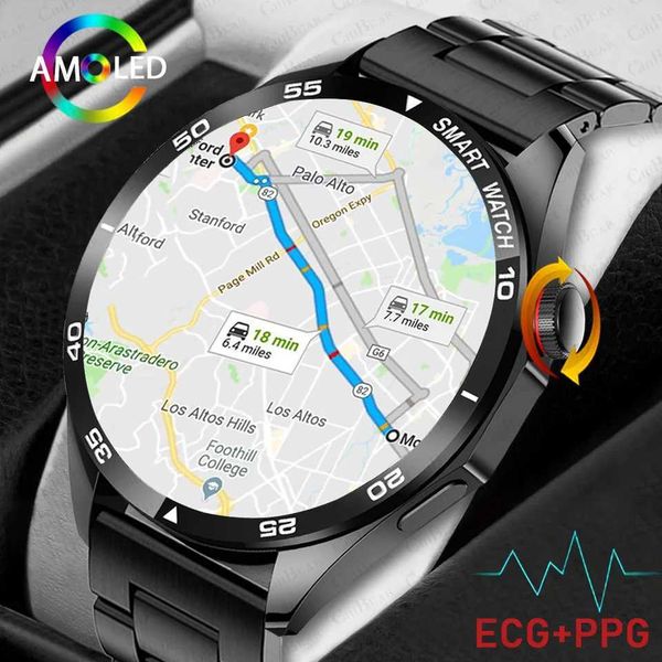 ECG+PPG Smart Watches Men Watch 466*466 HD Full Screen Touch Bluetooth Call IP68 Waterproof GPS SmartWatch For Android New M240824