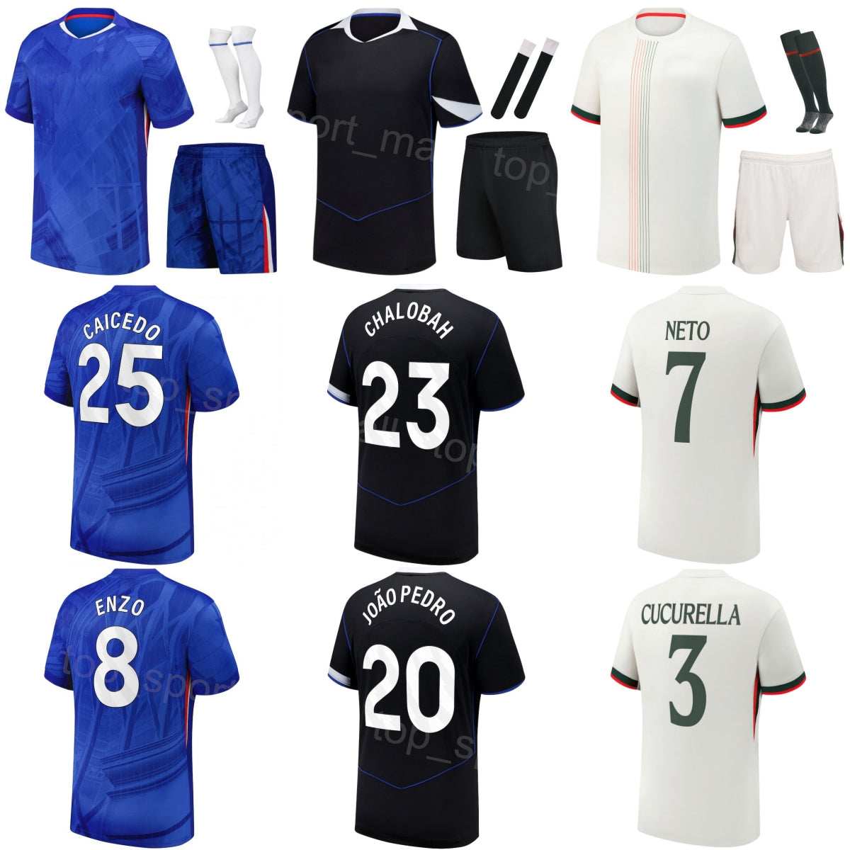 Club Soccer 8 Enzo Fernandez Jersey 2025 2026 Mans Youth 3 Marc Cucurella Moises Caicedo Joao Pedro Pedro Neto Robert Sanchez Trevoh Chalobah Footba