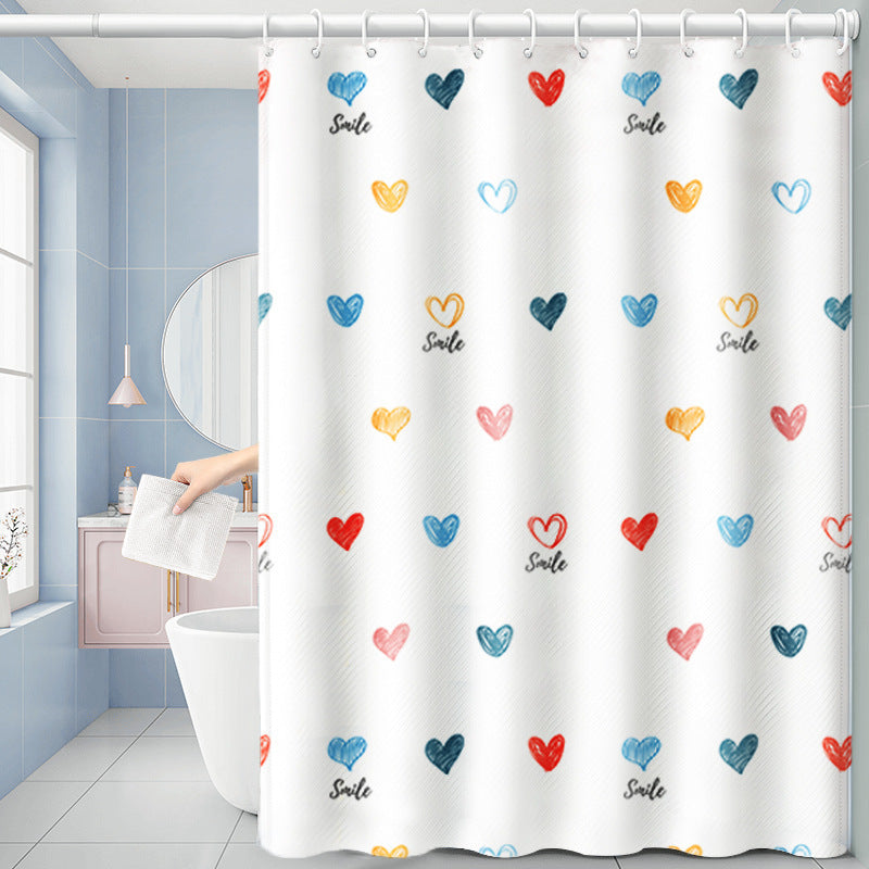 YL-36586 New curtain free punching installation rental room simple retractable rod a complete set of blackout cloth office