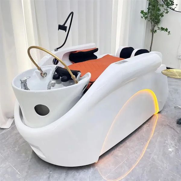 Wide bed electric massage head spa therapy Shampoo Massage Beds hair washing Shampoo chair for salon Japanese head spa equipment