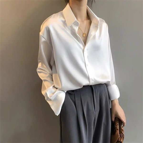 Woman Spring Autumn Style Blouses Shirts Lady Casual Long Sleeve Turn-down Collar Blusas Tops DF4849 250107