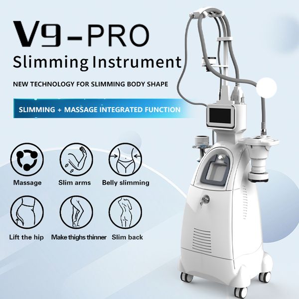 V9-Pro Vacuum Therapy 40K RF Beauty Machine para escultura do corpo emagrecedores