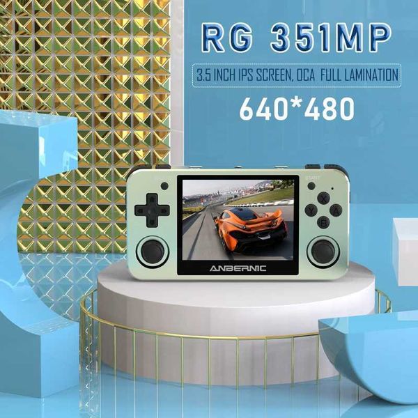 RG351MP Portable Game Player Pocket Game Machine 3.5 Inch IPS Screen Support PS1 Games External WiFi 16G 128G 2400 Games Y240808