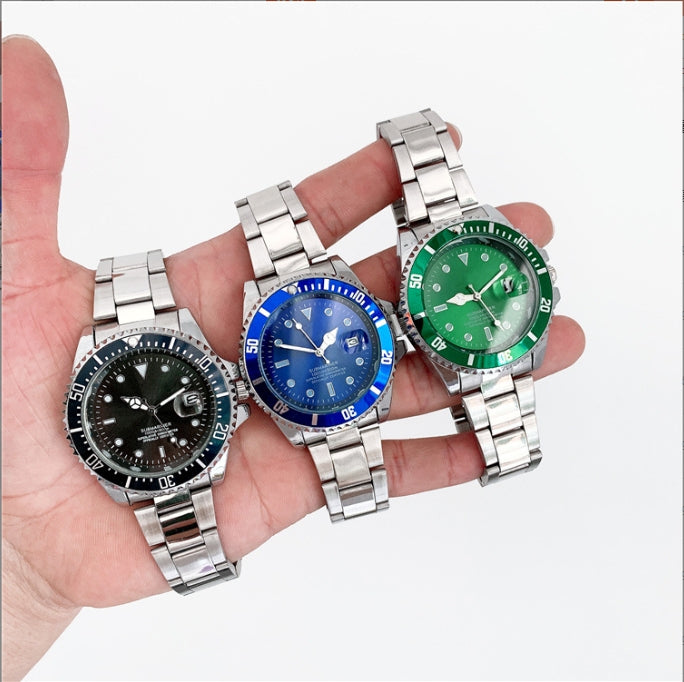 Quartz Watch Luxury Mens Watches fashion Black Dial With Calendar Bracklet Folding Clasp Master Male Watches Man Gift Clock 41MM Timepiece