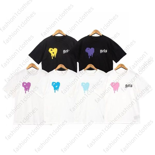 Designer mens PA t shirt clothing decapitated bear spray heart chest letter laminated print fashion pure cotton sleeve spring summer tide me