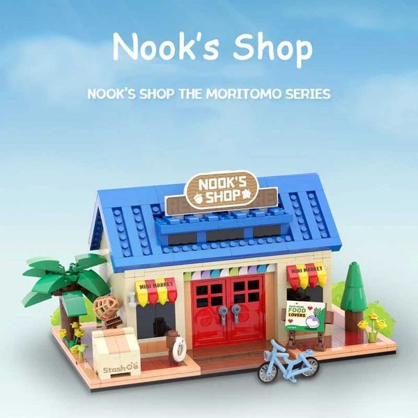 840 Creative Games Animal Society Nooks Shop Building Blocks MOC Building Blocks Childrens Toys Gifts Y241015