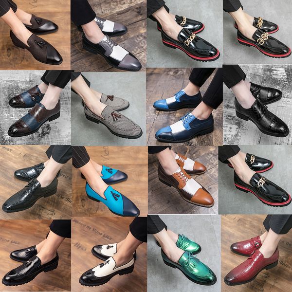 Mocassins pretos de alta qualidade Sapatos de vestido de vestido baixo masculino Business Shoes formais Designer versátil Casual Leather Sho