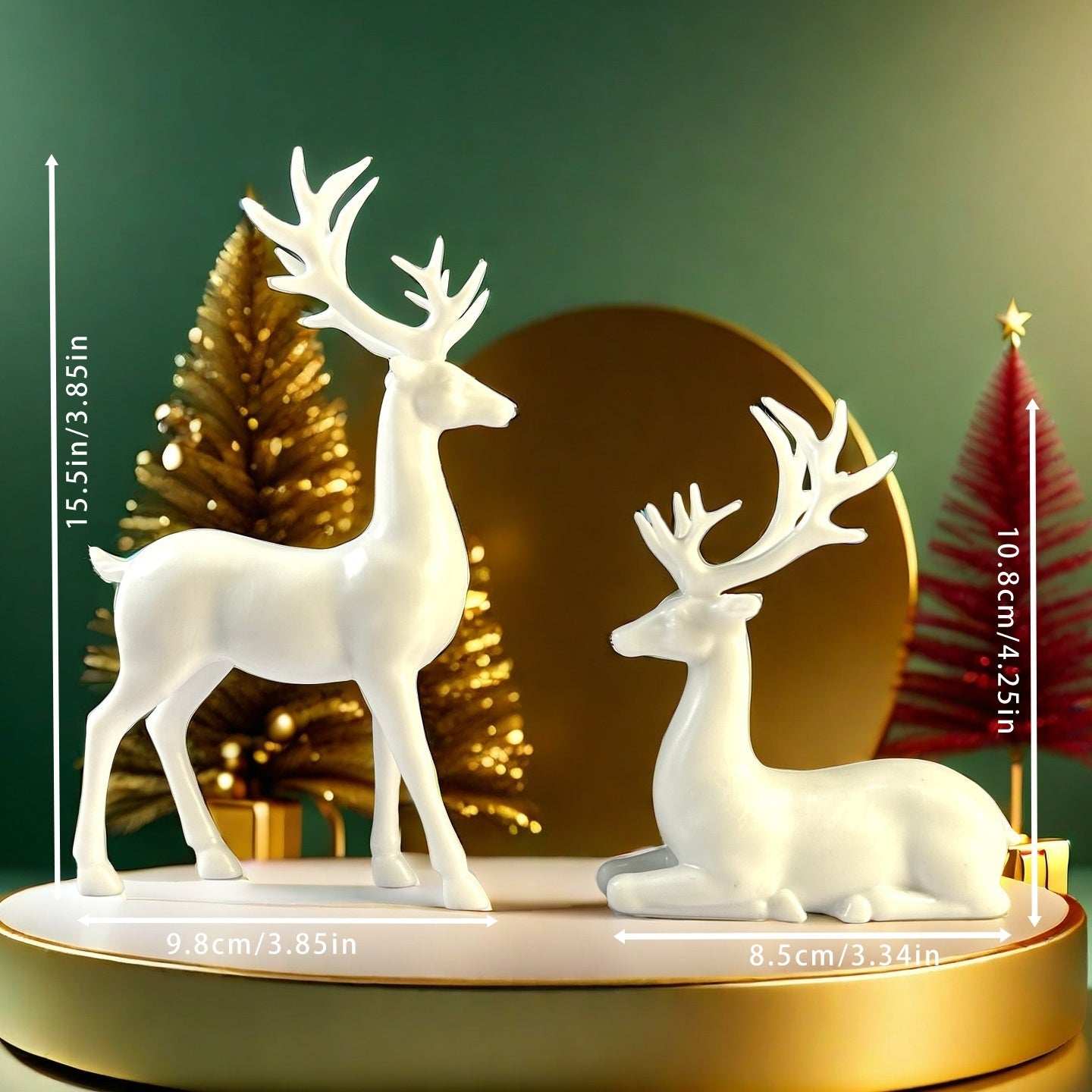 TEMU 2pcs Sculpture Ornament, Elegant Lying Postures For Desktop-bedroom Entrance Warm Decoration Gift – Nordic Art Collectible Figurines Perfect As